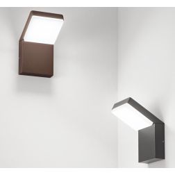 NINJA APPLIQUE DA ESTERNO IP65 LED 20W LUCE 4000K CORTEN, ANTRACITE E NERA DESIGN MODERNO