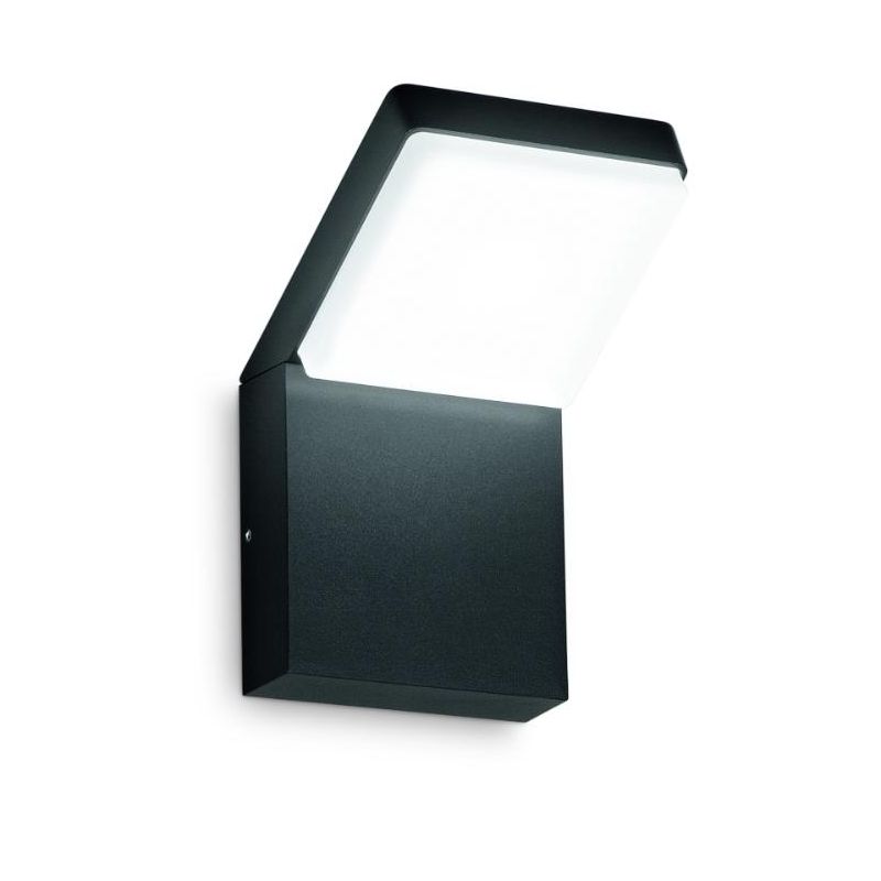 NINJA APPLIQUE DA ESTERNO IP65 LED 20W LUCE 4000K CORTEN, ANTRACITE E NERA DESIGN MODERNO