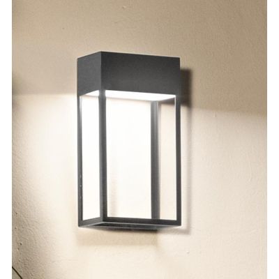 GHITA APPLIQUE DA ESTERNO IP65 LED 20W LUCE 4000K CORTEN, ANTRACITE E BIANCO DESIGN MODERNO