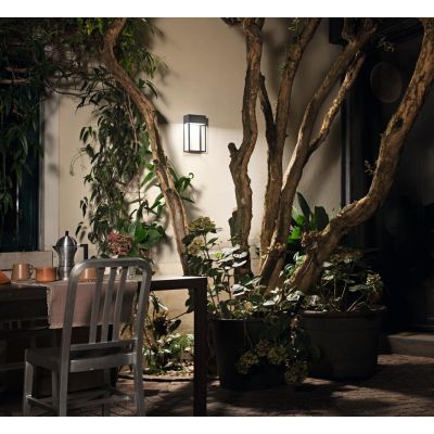 GHITA APPLIQUE DA ESTERNO IP65 LED 20W LUCE 4000K CORTEN, ANTRACITE E BIANCO DESIGN MODERNO