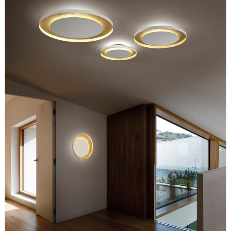 PICO LAMPADA DA PARETE O SOFFITTO BICOLORE LED 47W LUCE 2700K, 3000K E 4000K DIAMETRO CM 60 MODERNA