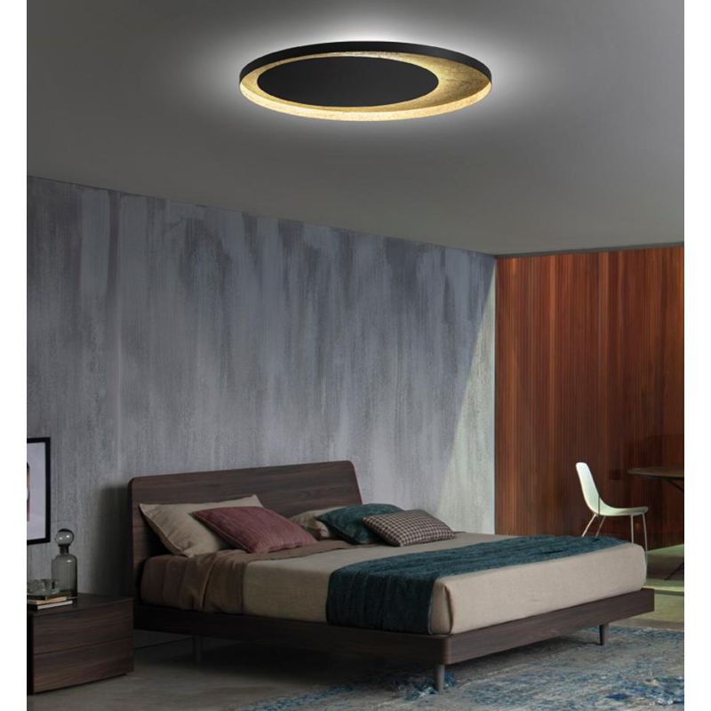 PICO LAMPADA DA PARETE O SOFFITTO BICOLORE LED 47W LUCE 2700K, 3000K E 4000K DIAMETRO CM 60 MODERNA