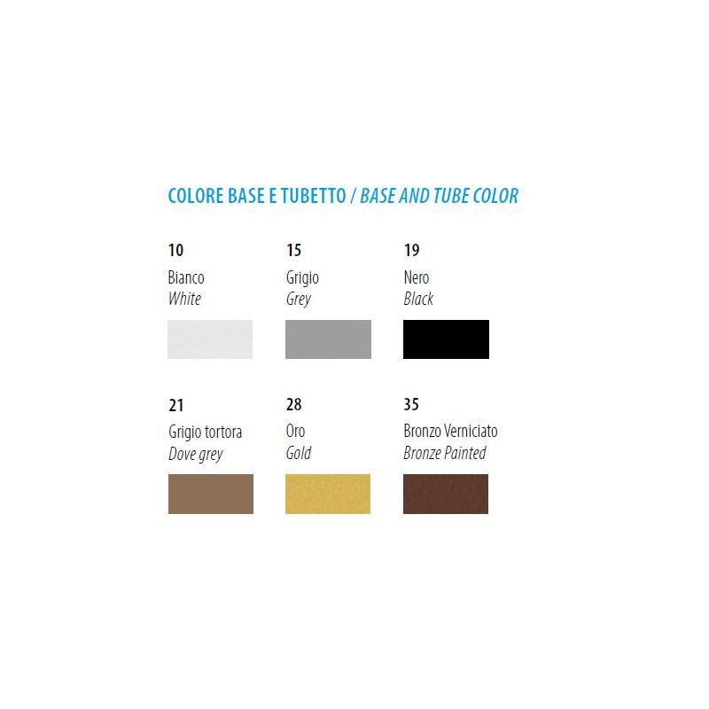 LOOP PLAFONIERA CIRCOLARE FINITURA FERRO E FOGLIA ARGENTO BIEMISSIONE LED 78W LUCE 2700K, 3000K E 4000K MODERNA