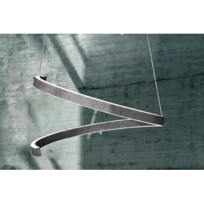 SPIRA LAMPADARIO ORIGINALE D60 CM ALLUMINIO FINITURA FERRO LED 82W LUCE 2700K, 3000K E 4000K MODERNA