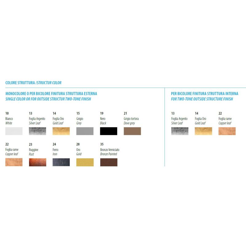 SPIRA PLAFONIERA ORIGINALE D60 CM ALLUMINIO FINITURA NERA LED 60W LUCE 2700K, 3000K E 4000K MODERNA