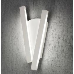 ELLE APPLIQUE MODERNA ALLUMINIO BIANCO LED 27W LUCE 2700K,3000K E 4000K MADE IN ITALY 2