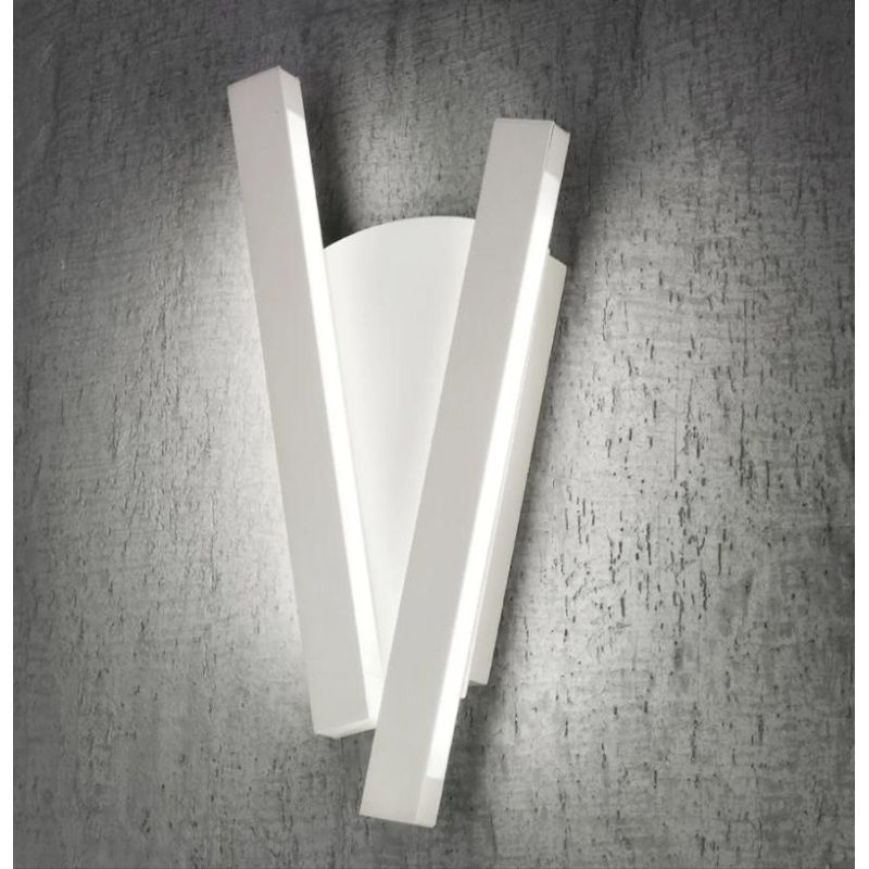 ELLE APPLIQUE MODERNA ALLUMINIO BIANCO LED 27W LUCE 2700K,3000K E 4000K MADE IN ITALY