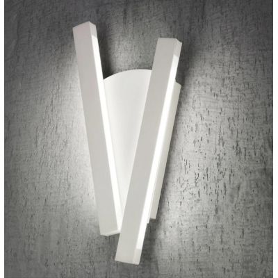 ELLE APPLIQUE MODERNA ALLUMINIO BIANCO LED 27W LUCE 2700K,3000K E 4000K MADE IN ITALY