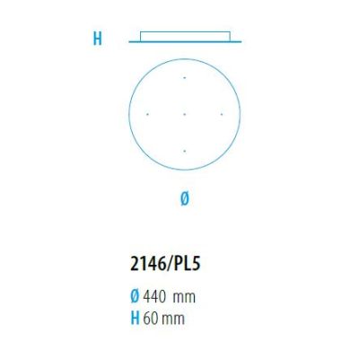 CHARME LAMPADARIO A SOSPENSIONE ROTONDO 5 LUCI D44 CM BIANCA CON DIFFUSORI IN VETRO COLORATO