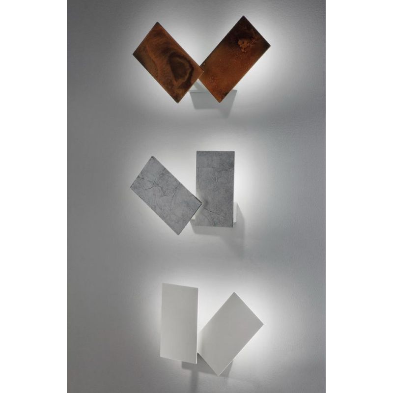 TIME LAMPADA DA PARETE CON DIFFUSORI ORIENTABILI IN ALLUMINIO 6 COLORI LED 30W LUCE 2700K,3000K E 4000K MODERNA