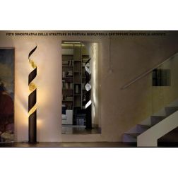 TRUCIOLO PIANTANA A VITE ALTEZZA CM 200 LED 30W DIMMERABILE LUCE 2700K E 3000K IN ALLUMINIO MADE IN ITALY 2