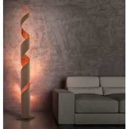 TRUCIOLO PIANTANA A VITE ALTEZZA CM 200 LED 30W DIMMERABILE LUCE 2700K E 3000K IN ALLUMINIO MADE IN ITALY