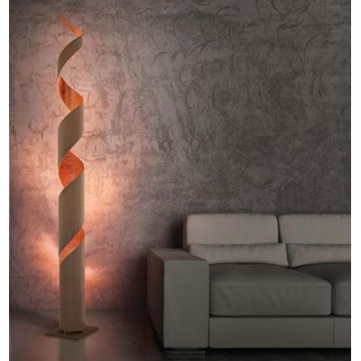TRUCIOLO PIANTANA A VITE ALTEZZA CM 200 LED 30W DIMMERABILE LUCE 2700K E 3000K IN ALLUMINIO MADE IN ITALY