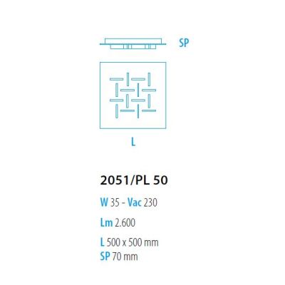 CRISTALLI PLAFONIERA LED 35W FB Braga - Cristalensi Shop Online