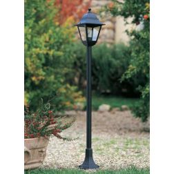 OLD PALETTO PER ESTERNO ALTEZZA 121 CM IN ALLUMINIO BIANCO O NERO E DIFFUSORI VETRO DI SOVIL Sovil - Cristalensi Shop Online 2