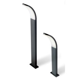 VIRGOLA PALETTO DA ESTERNO IP65 LUCE 4000K MODERNO IN ALLUMINIO A LED 12W ANTRACITE DI SOVIL Sovil - Cristalensi Shop Online