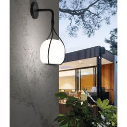 BERTA APPLIQUE IN ALLUMINIO ANTRACITE IP54 LED 11.5W LUCE 3000K E 4000K D17 CM DESIGN MODERNO ED ORIGINALE SOVIL