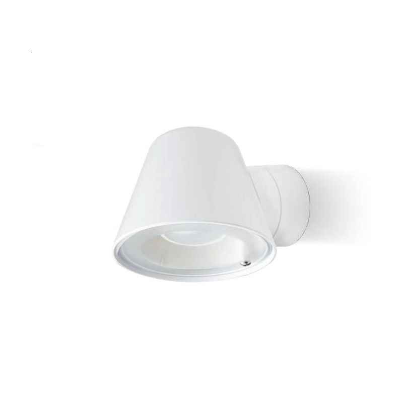 CUP APPLIQUE ORIENTABILE DA ESTERNO IP65 BIANCO E NERO LAMPADINA ATTACCO GU10 MODERNA SOVIL