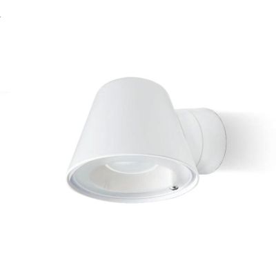 CUP APPLIQUE ORIENTABILE DA ESTERNO IP65 BIANCO E NERO LAMPADINA ATTACCO GU10 MODERNA SOVIL