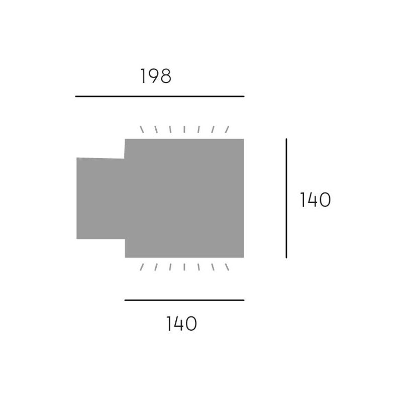 DADO APPLIQUE DA ESTERNO BIEMISSIONE IP54 BIANCO E NERO LAMPADINA ATTACCO E27 MODERNA SOVIL