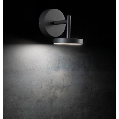 DONUT APPLIQUE DA ESTERNO ORIENTABILE LED 12W IP54 ALLUMINIO ANTRACITE LUCE 3000K E 4000K MODERNA SOVIL