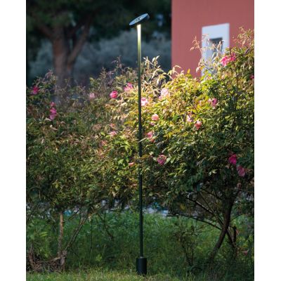 DONUT PALI DA GIARDINO CON DIFFUSORE ORIENTABILE IP54 LED 12W 2 MISURE ANTRACITE LUCE 3000K E 4000K SOVIL