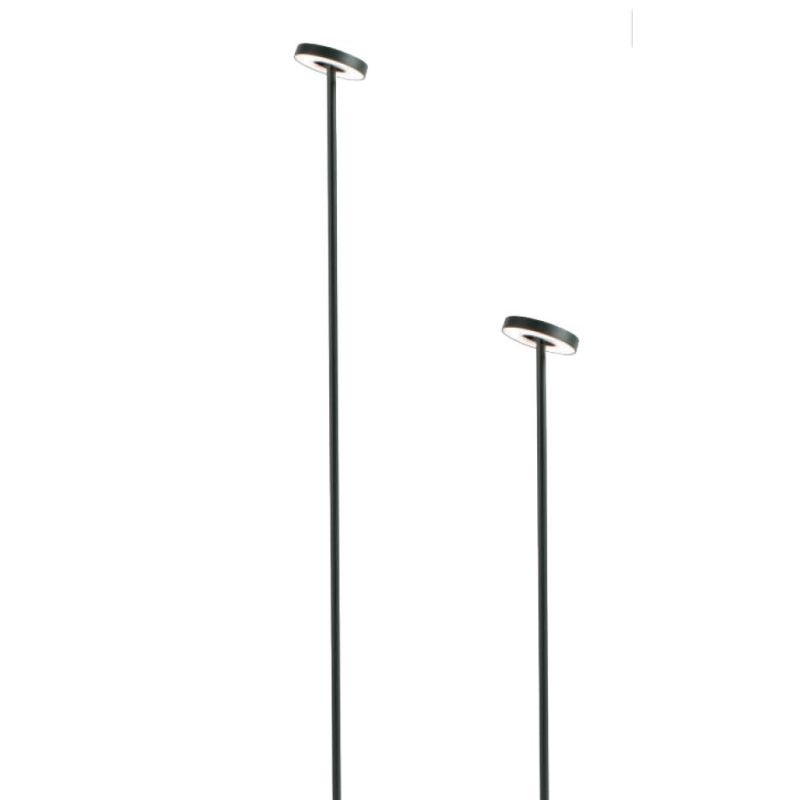 DONUT PALI DA GIARDINO CON DIFFUSORE ORIENTABILE IP54 LED 12W 2 MISURE ANTRACITE LUCE 3000K E 4000K SOVIL