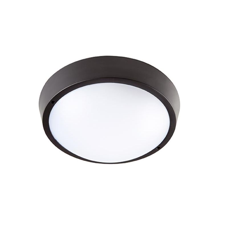 DORIS PLAFONIERA DA ESTERNO IP65 2 MISURE BIANCA E NERA LED INTEGRATO CCT 3000K-4000K-6500K DI SOVIL