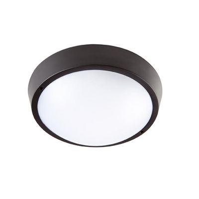 DORIS PLAFONIERA DA ESTERNO IP65 2 MISURE BIANCA E NERA LED INTEGRATO CCT 3000K-4000K-6500K DI SOVIL