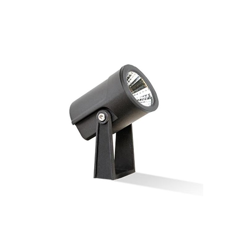 FLORA FARETTO SPOT DA ESTERNO ORIENTABILE CON PICCHETTO IP65 NERO 3 MISURE LED INTEGRATO LUCE 3000K E 4000K SOVIL