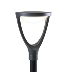 FORMA TESTA PALO IP65 IN ALLUMINIO ANTRACITE LED 24W LUCE 3000K E 4000K MODERNA DI SOVIL
