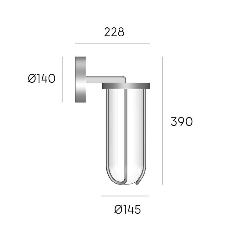 GOCCIA APPLIQUE DA ESTERNO IP54 IN ALLUMINIO BIANCO O NERO LED 12W LUCE 3000K E 4000K DI SOVIL