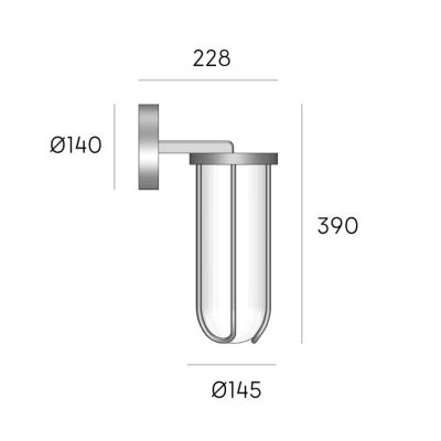 GOCCIA APPLIQUE DA ESTERNO IP54 IN ALLUMINIO BIANCO O NERO LED 12W LUCE 3000K E 4000K DI SOVIL