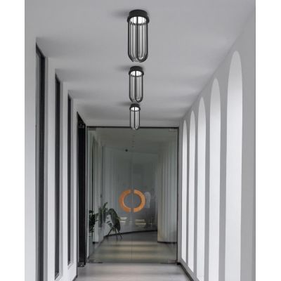 GOCCIA PLAFONIERA DA ESTERNO IP54 IN ALLUMINIO BIANCO O NERO LED 12W LUCE 3000K E 4000K DI SOVIL
