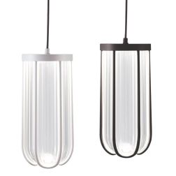 GOCCIA SOSPENSIONE DA ESTERNO IP54 IN ALLUMINIO BIANCO O NERO LED 12W LUCE 3000K E 4000K DI SOVIL