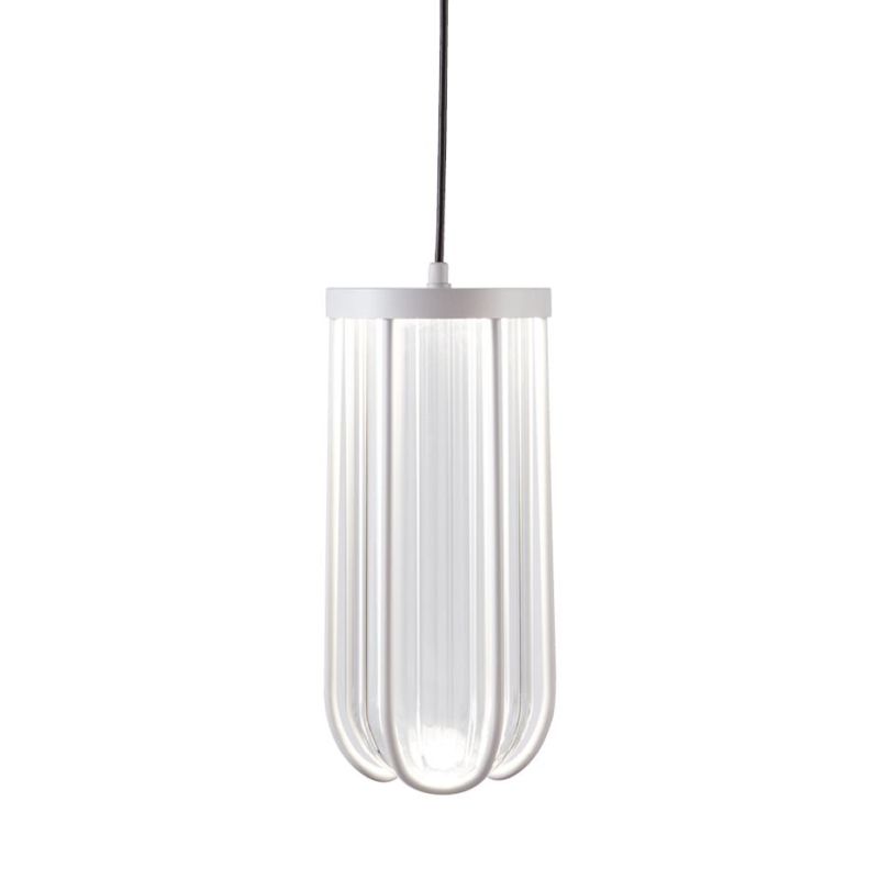 GOCCIA SOSPENSIONE DA ESTERNO IP54 IN ALLUMINIO BIANCO O NERO LED 12W LUCE 3000K E 4000K DI SOVIL