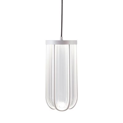 GOCCIA SOSPENSIONE DA ESTERNO IP54 IN ALLUMINIO BIANCO O NERO LED 12W LUCE 3000K E 4000K DI SOVIL