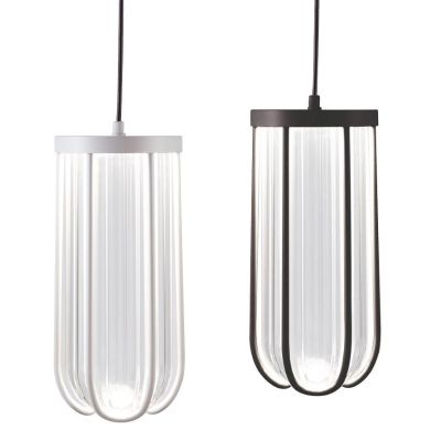 GOCCIA SOSPENSIONE DA ESTERNO IP54 IN ALLUMINIO BIANCO O NERO LED 12W LUCE 3000K E 4000K DI SOVIL