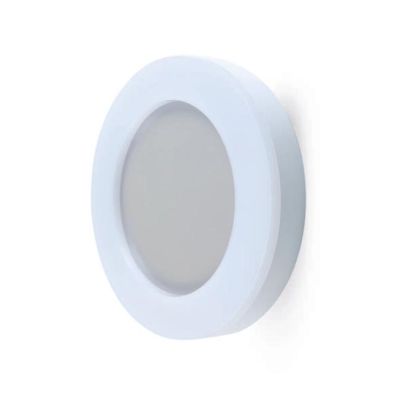 OBLO' PLAFONIERA DA ESTERNO D32 CM IP65 BIANCA LED 24W LUCE CCT 3000K-4000K-6500K MODERNA DI SOVIL