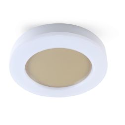 OBLO' PLAFONIERA DA ESTERNO D32 CM IP65 BIANCA LED 24W LUCE CCT 3000K-4000K-6500K MODERNA DI SOVIL