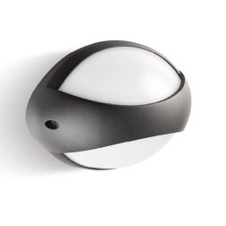 PATRIOT APPLIQUE DA ESTERNO IP65 IN ALLUMINIO NERO LAMPADINA ATTACCO E27 DESIGN MODERNO DI SOVIL