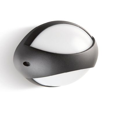 PATRIOT APPLIQUE DA ESTERNO IP65 IN ALLUMINIO NERO LAMPADINA ATTACCO E27 DESIGN MODERNO DI SOVIL