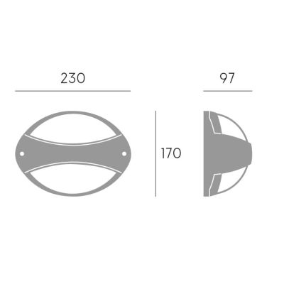 PATRIOT APPLIQUE DA ESTERNO IP65 IN ALLUMINIO NERO LAMPADINA ATTACCO E27 DESIGN MODERNO DI SOVIL