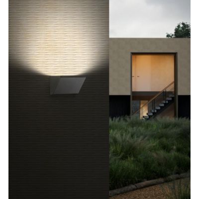 RESORT LAMPADA DA PARETE PER ESTERNO IP65 ALLUMINIO,BIANCA O ANTRACITE LED INTEGRATO LUCE 3000K E 4000K DI SOVIL