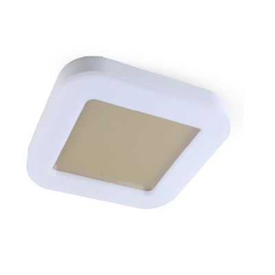 RIO PLAFONIERA QUADRATA DA ESTERNO IP65 BIANCA LED 24W LUCE CCT 3000K-4000K-6500K MODERNA DI SOVIL
