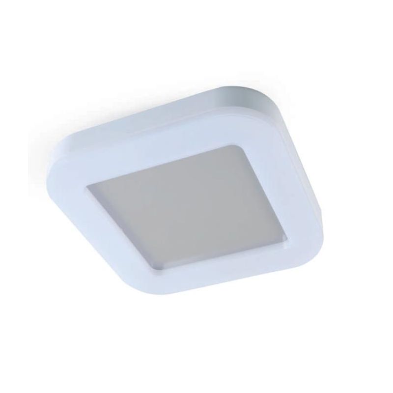 RIO PLAFONIERA QUADRATA DA ESTERNO IP65 BIANCA LED 24W LUCE CCT 3000K-4000K-6500K MODERNA DI SOVIL
