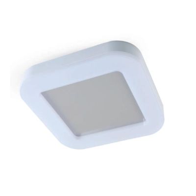 RIO PLAFONIERA QUADRATA DA ESTERNO IP65 BIANCA LED 24W LUCE CCT 3000K-4000K-6500K MODERNA DI SOVIL