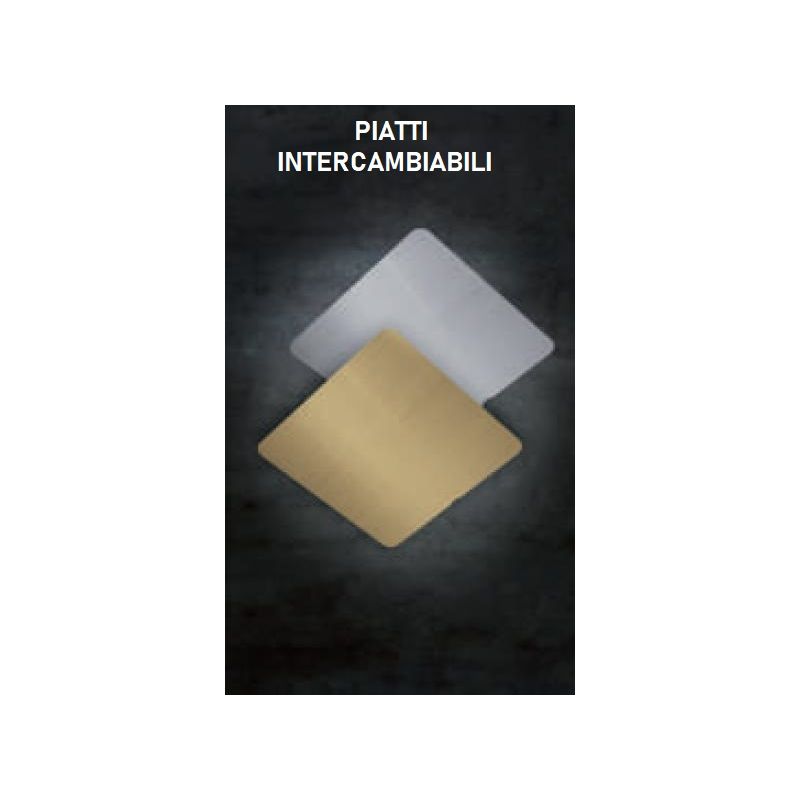 RIO PLAFONIERA QUADRATA DA ESTERNO IP65 BIANCA LED 24W LUCE CCT 3000K-4000K-6500K MODERNA DI SOVIL