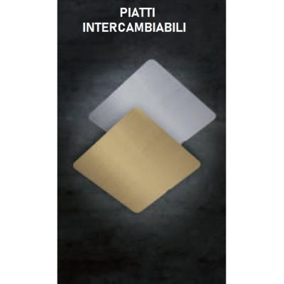 RIO PLAFONIERA QUADRATA DA ESTERNO IP65 BIANCA LED 24W LUCE CCT 3000K-4000K-6500K MODERNA DI SOVIL