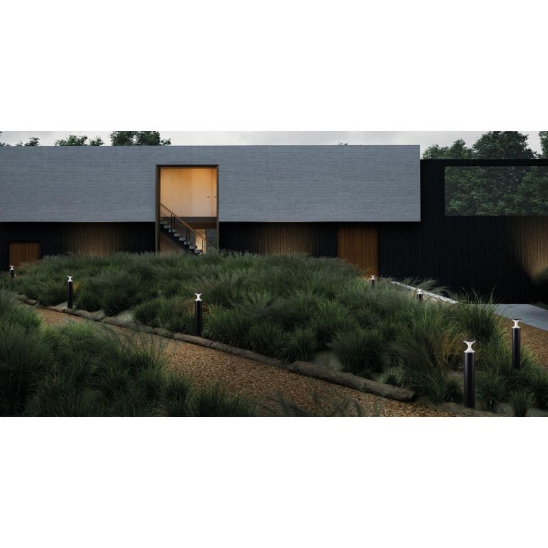 SIDRA PALO DA GIARDINO IP65 2 MISURE BIANCO E ANTRACITE LED INTEGRATO LUCE 3000K E 4000K MODERNO DI SOVIL